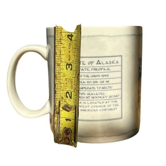 Starbucks 2008 Alaska North to the Future Ceramic 18 fl oz Mug Blue White Sketch - Picture 7 of 7